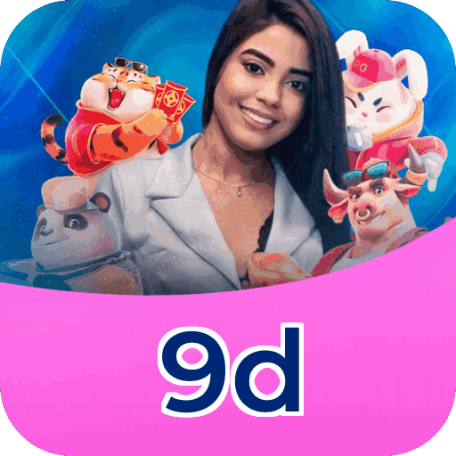 Interface do aplicativo 9d mostrando jogos disponíveis no iOS e Android